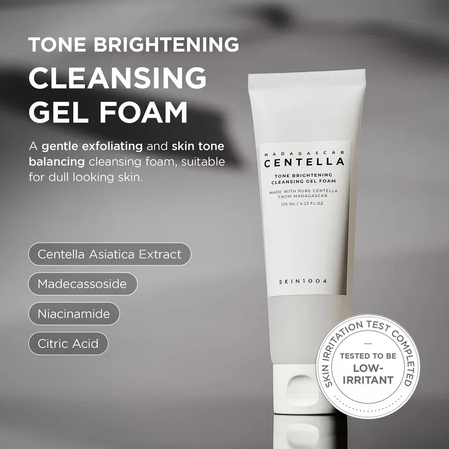 Skin 1004 Madagascar Centella Tone Brightening Cleansing Gel Foam