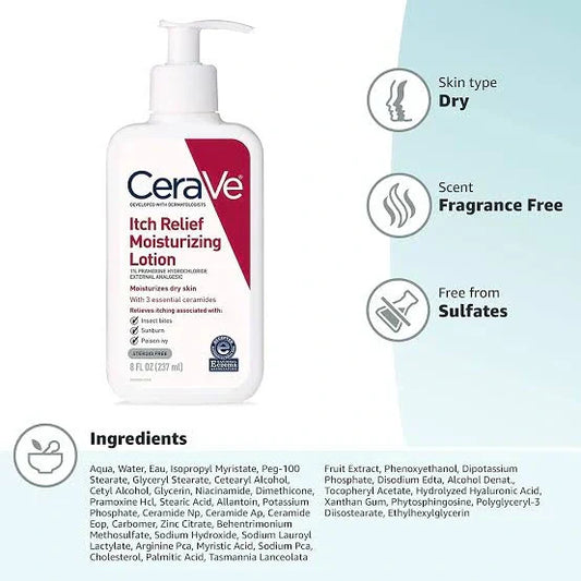 Cerave Itch Relief Moisturizing Lotion Dry Skin ( 237ML )